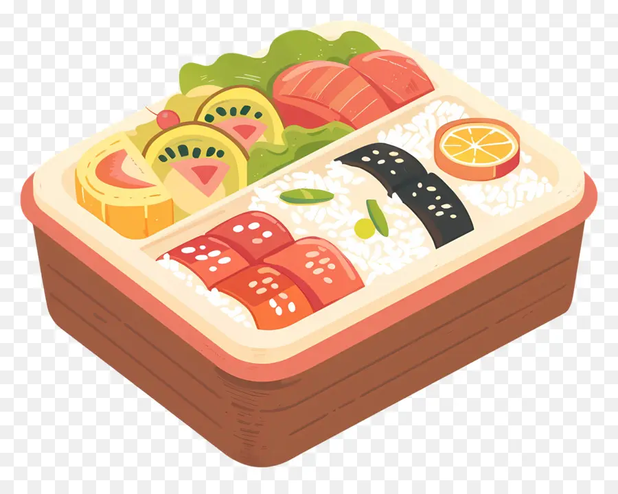 Caixa De Bento，Sushi PNG