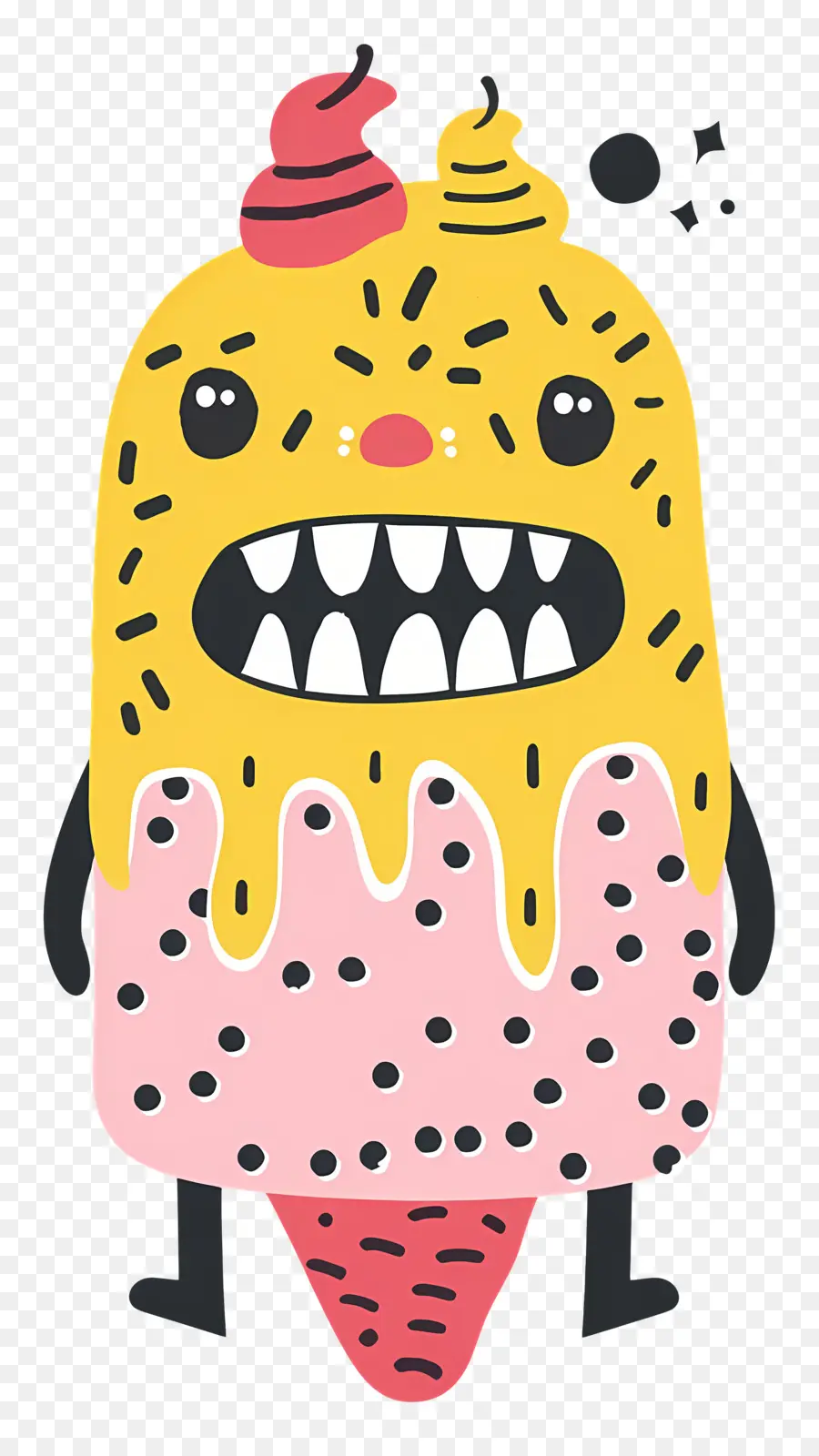 Monstro De Sorvete，Personagem De Desenho Animado PNG