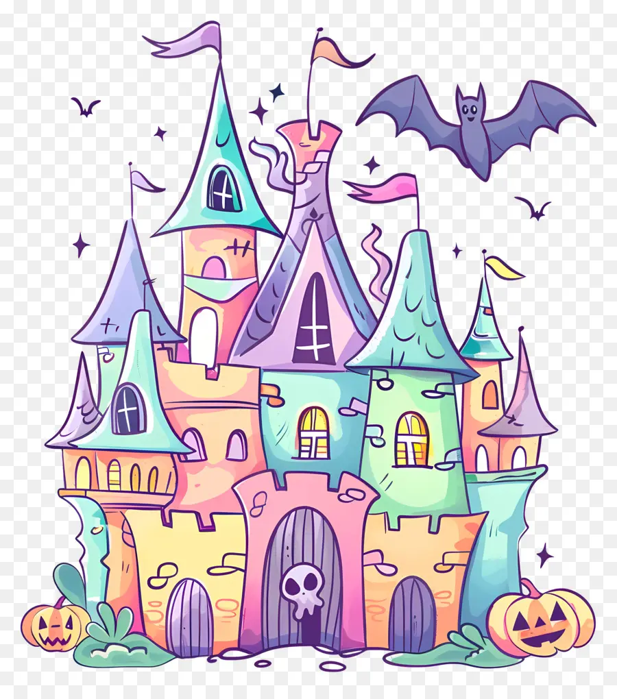 Castelo Assustador De Halloween，Dia Das Bruxas PNG