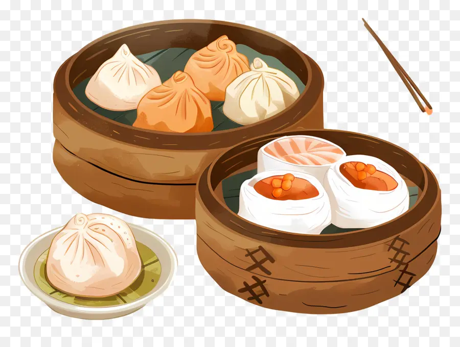 Dim Sum，Bolinhos PNG