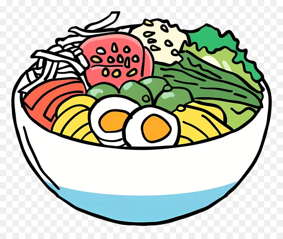 O Coreano Bibimbap，Salada PNG