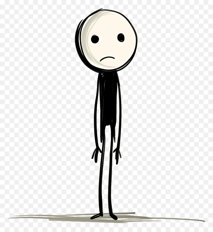 Sentir Se Triste，Stick Figure PNG