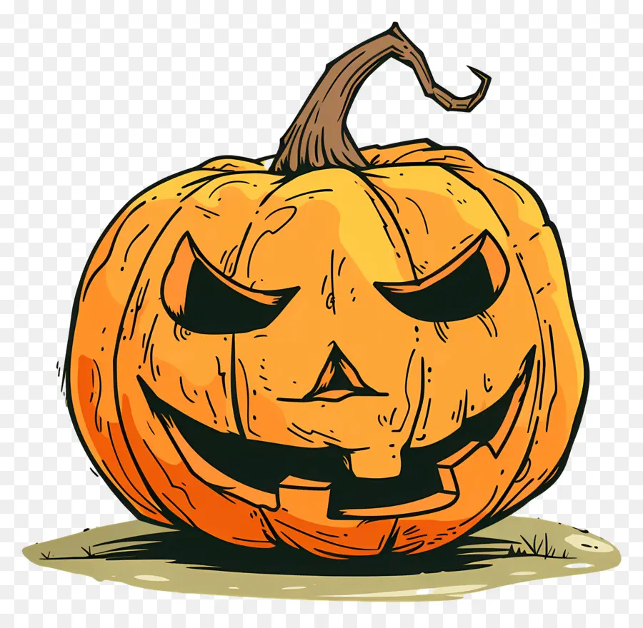 Abóbora De Halloween，Abóbora Esculpida PNG