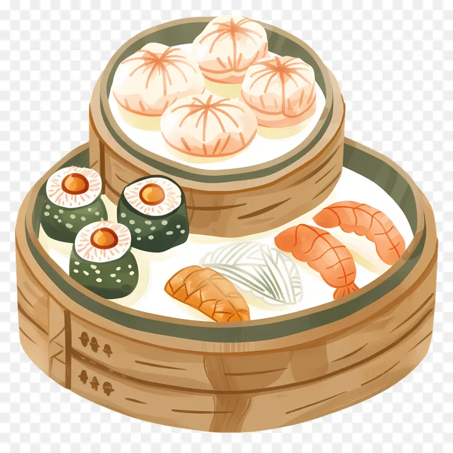 Dim Sum，Cozinha Chinesa PNG