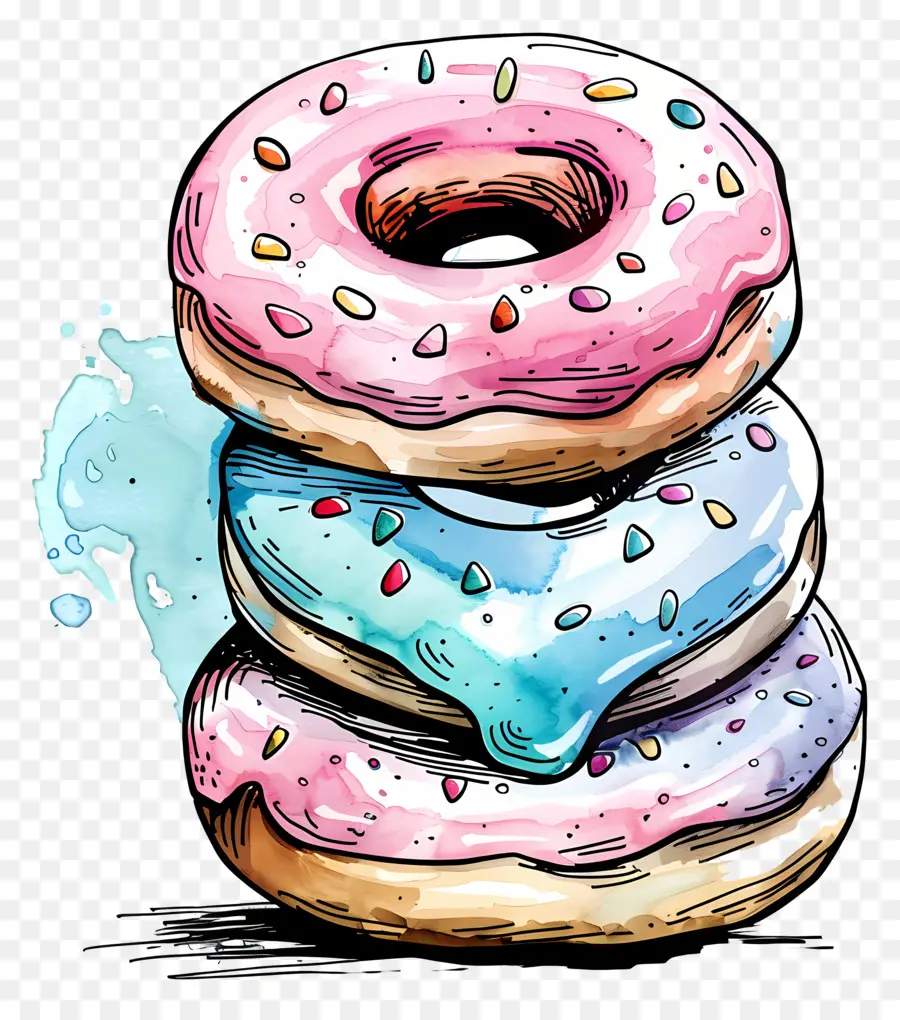 Donuts，Colorido PNG