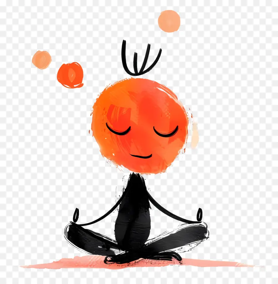 Meditando，Yoga Pose PNG