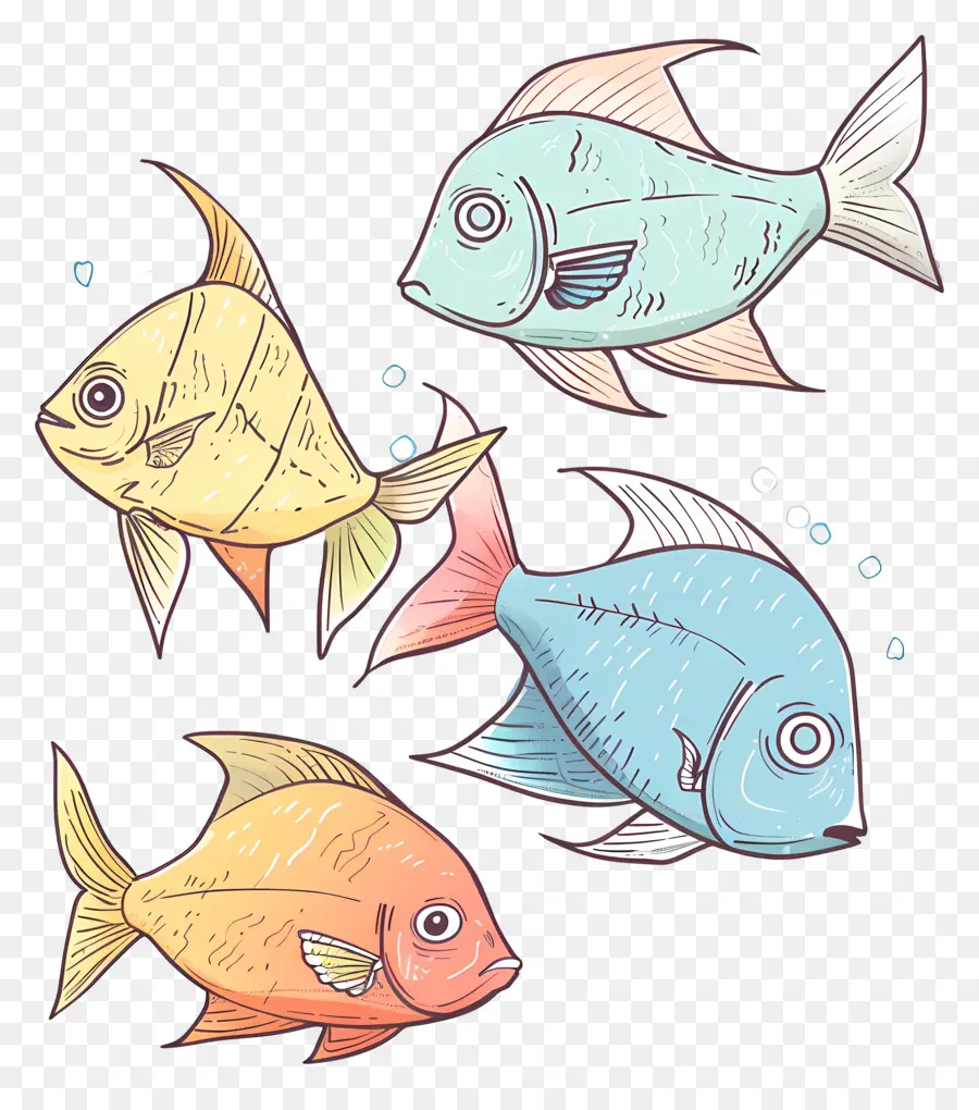 Peixes De Aquário，Peixes Coloridos PNG