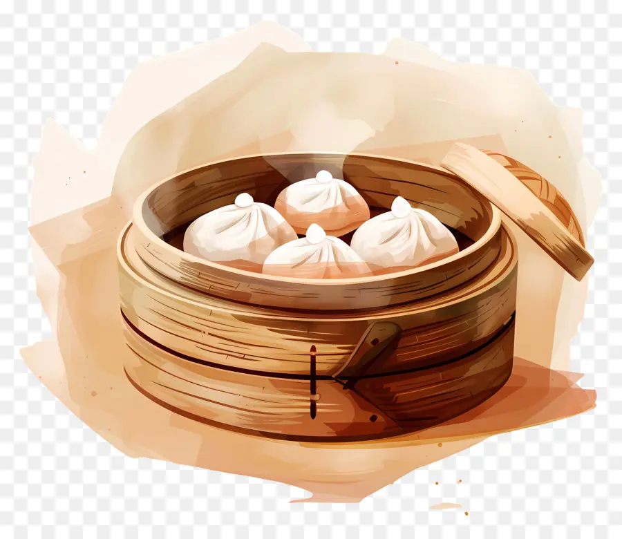 Dim Sum，Bolinhos Cozidos No Vapor PNG