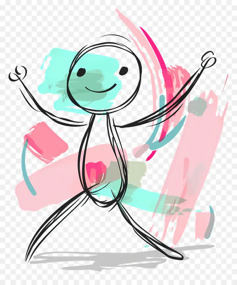 Dançando Stickman，Stick Figure PNG