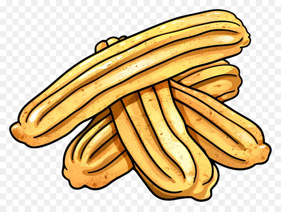 Churros，Bananas PNG