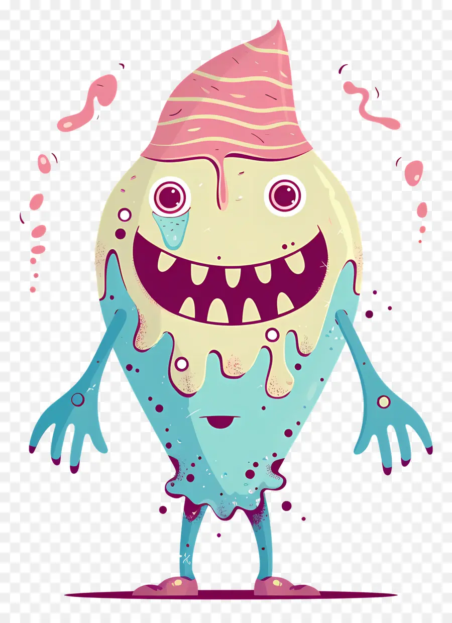 Monstro De Sorvete，Personagem De Desenho Animado PNG