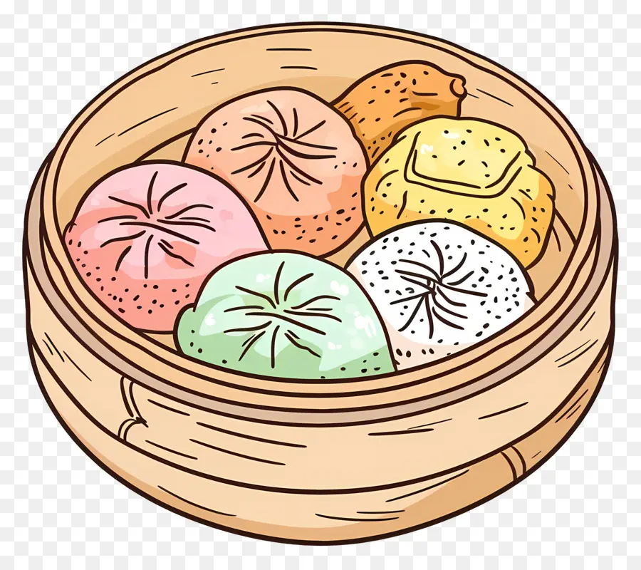 Dim Sum，Bolinho De Massa Cozido PNG