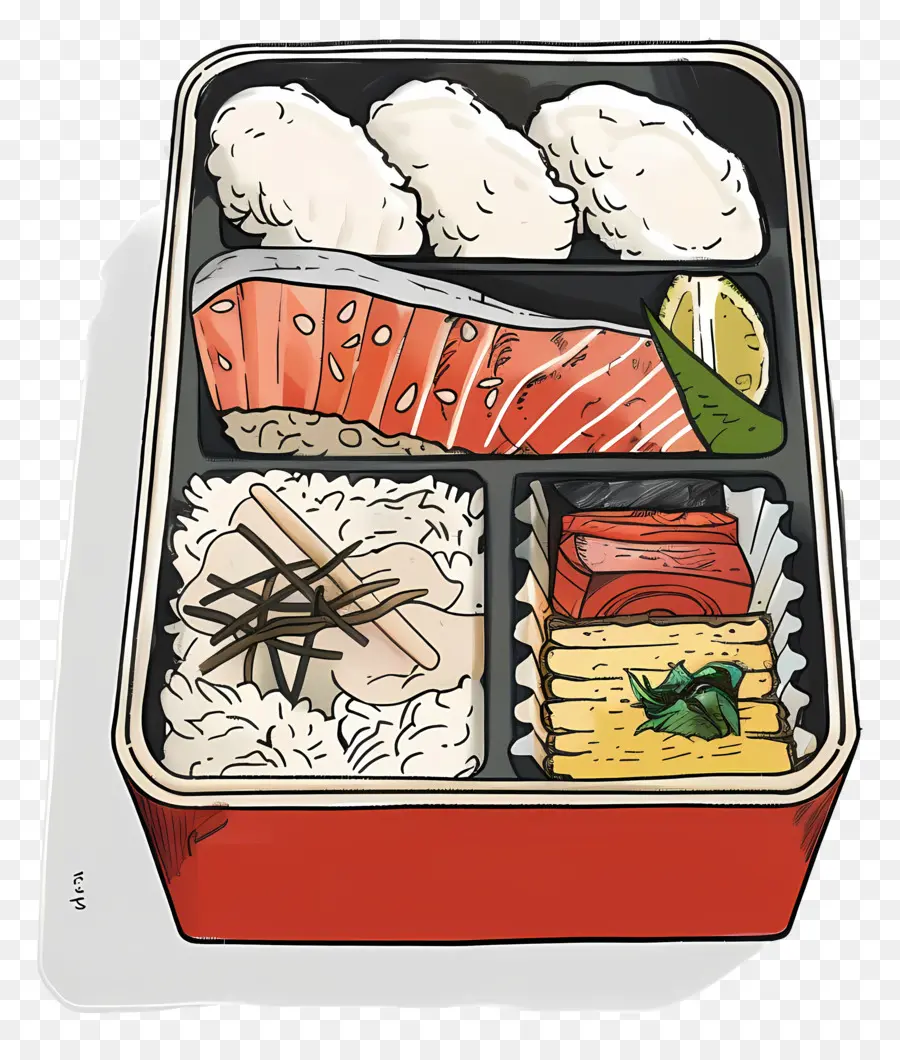 Caixa De Bento，Sushi PNG