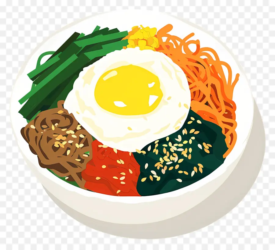 O Coreano Bibimbap，O Coreano Macarrão PNG