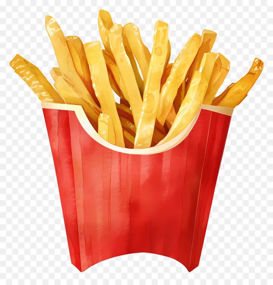 Batatas Fritas，Contêiner Vermelho PNG