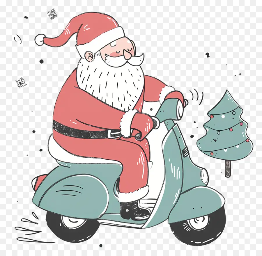 Scooter De Papai Noel，Papai Noel PNG