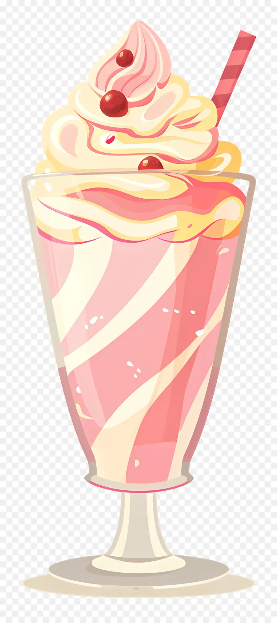 Milk Shake Em Camadas，Cereja PNG