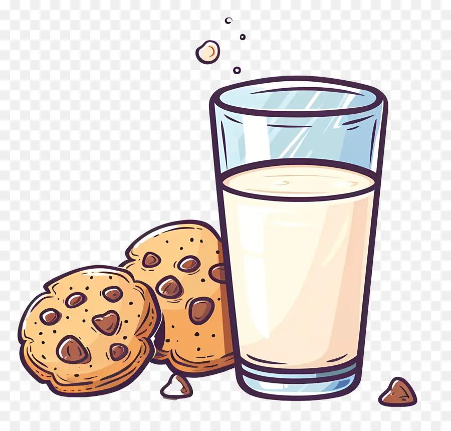 Biscoitos E Leite，Chocolate Chip Cookies PNG