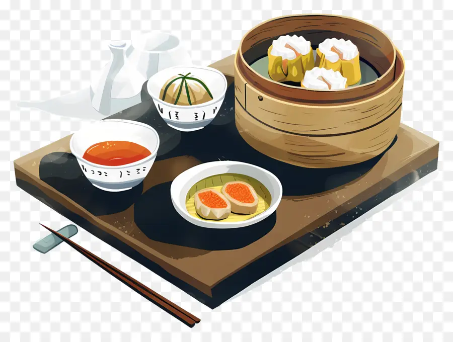 Dim Sum，Cozinha Chinesa PNG