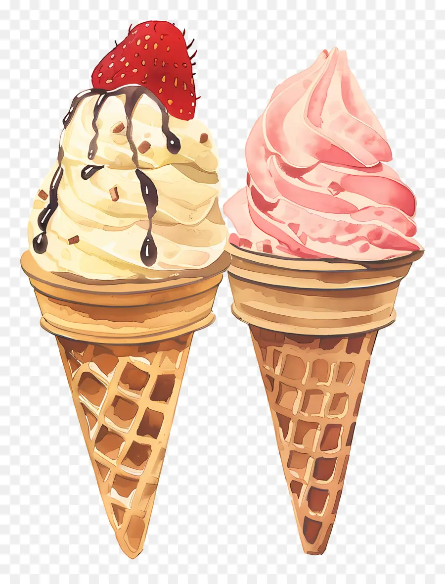 Sorvete，Cones De Sorvete PNG