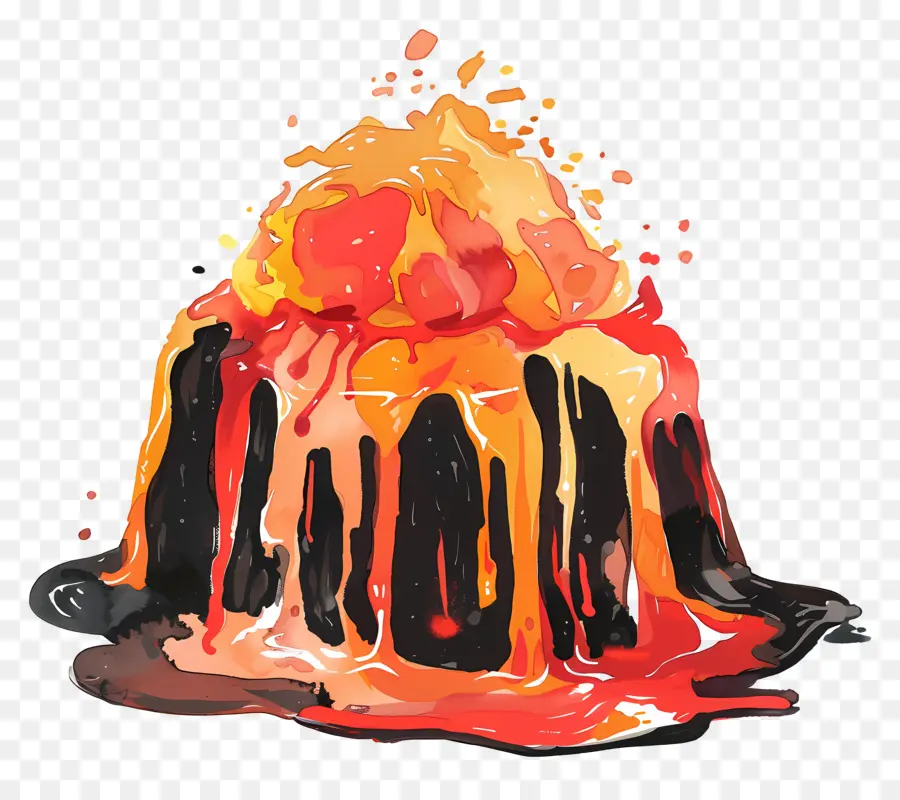 Bolo De Lava Derretido，Vulcão PNG