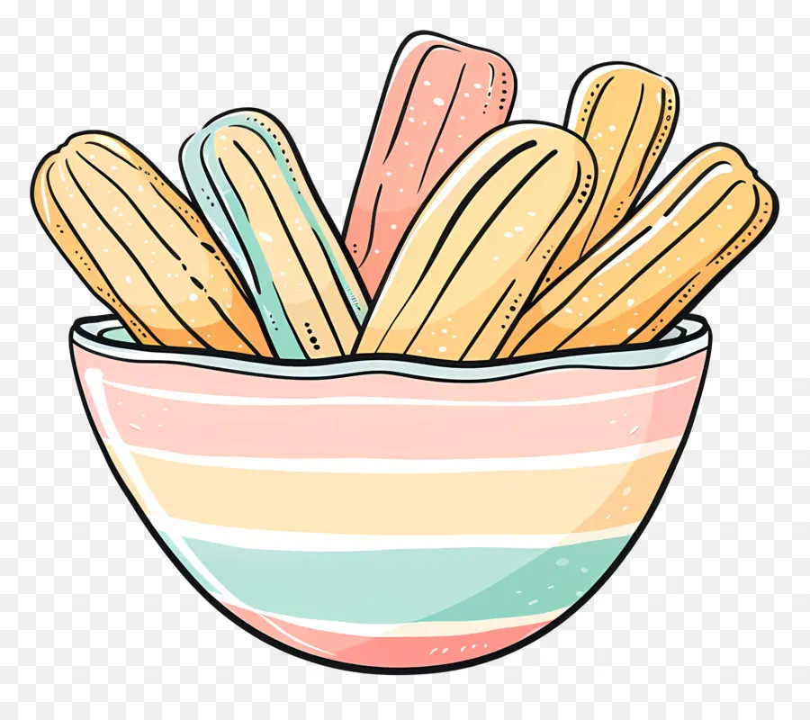 Churros，Batatas Fritas PNG