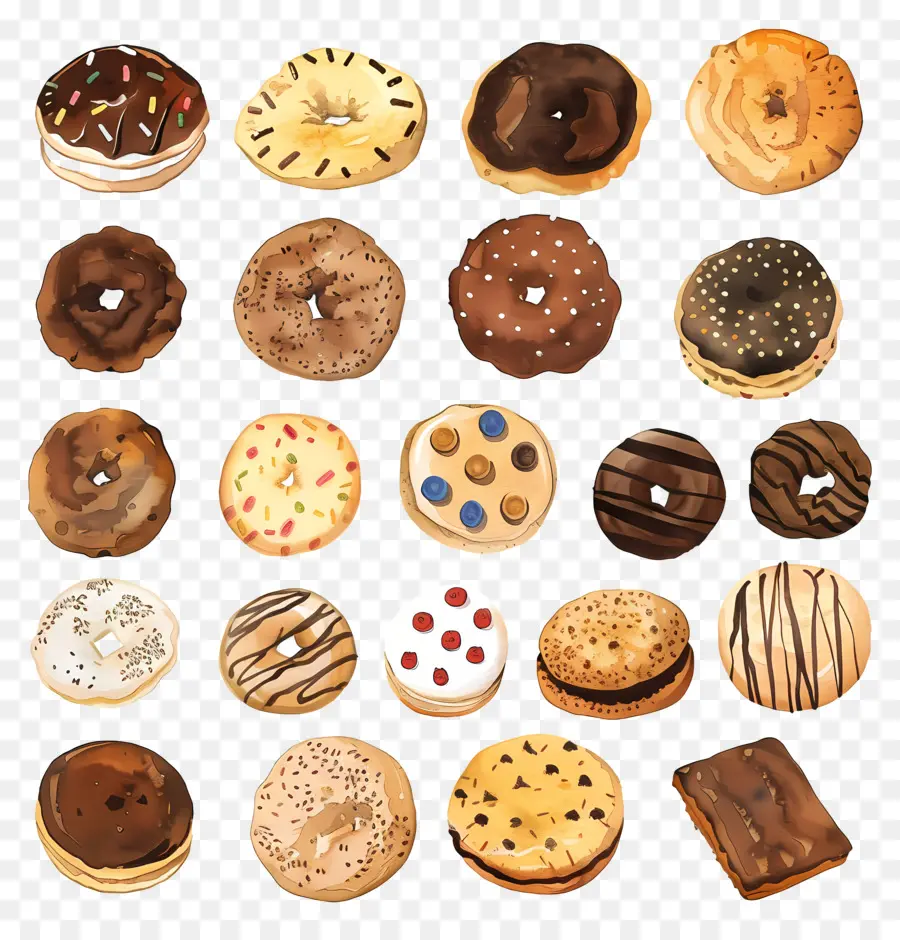 Cookies，Donuts PNG