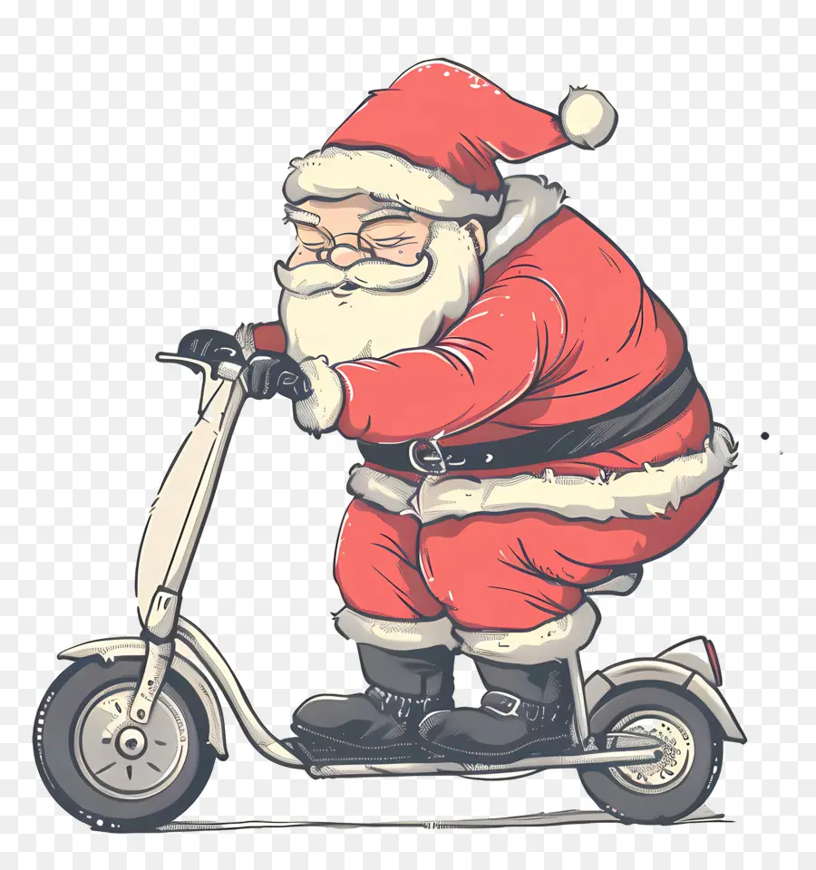 Scooter De Papai Noel，Papai Noel PNG