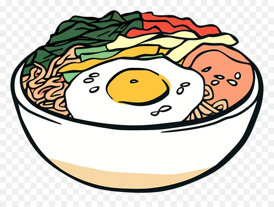 O Coreano Bibimbap，Macarrões PNG