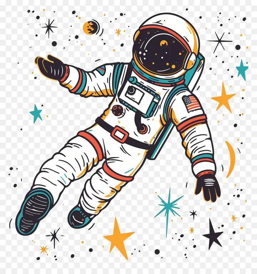 Astronauta No Espaço，Astronauta PNG