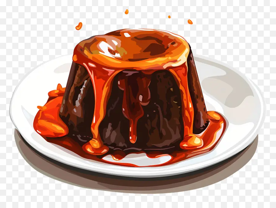 Bolo De Lava Derretido，Bolo De Chocolate PNG