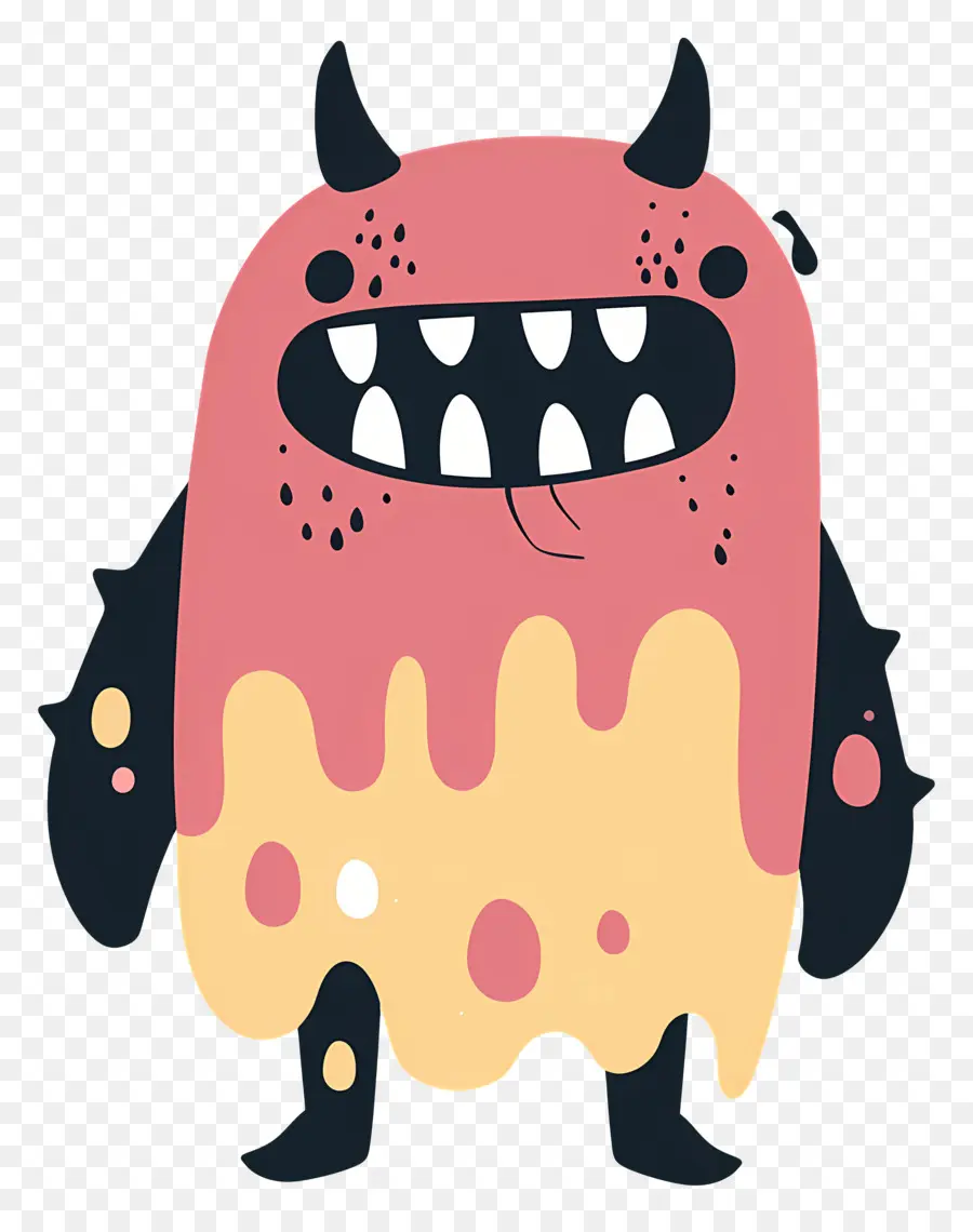 Monstro De Sorvete，Monstro Bonito PNG