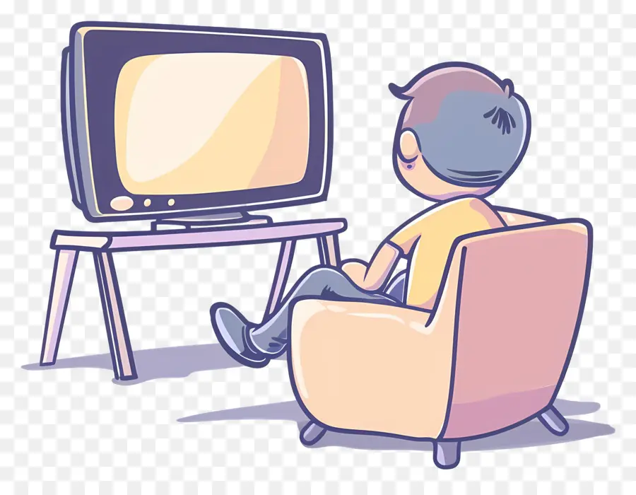 Stickman Assistindo Tv，Homem PNG