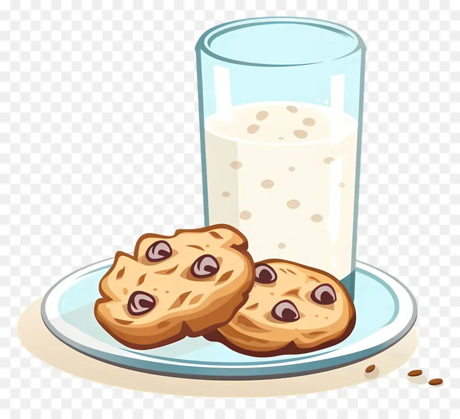 Biscoitos E Leite，Chocolate Chip Cookies PNG