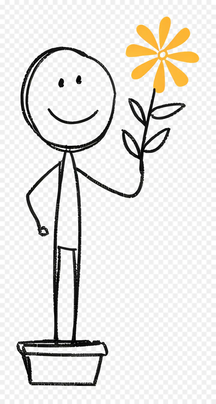 Stickman，Fotografia Em Preto E Branco PNG