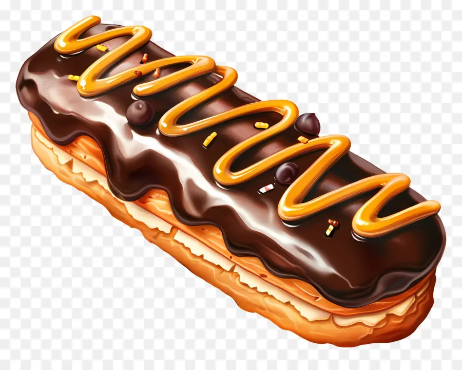 Éclair，Croissant De Chocolate PNG