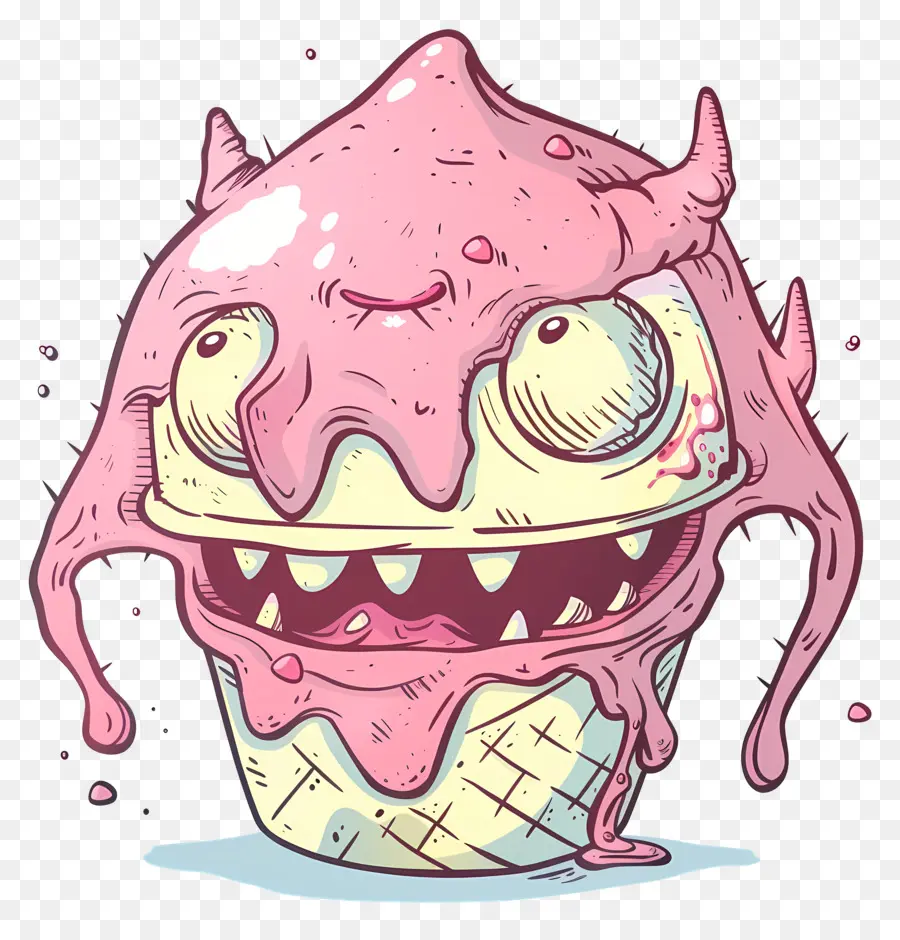 Monstro De Sorvete，Desenho Animado Monster PNG