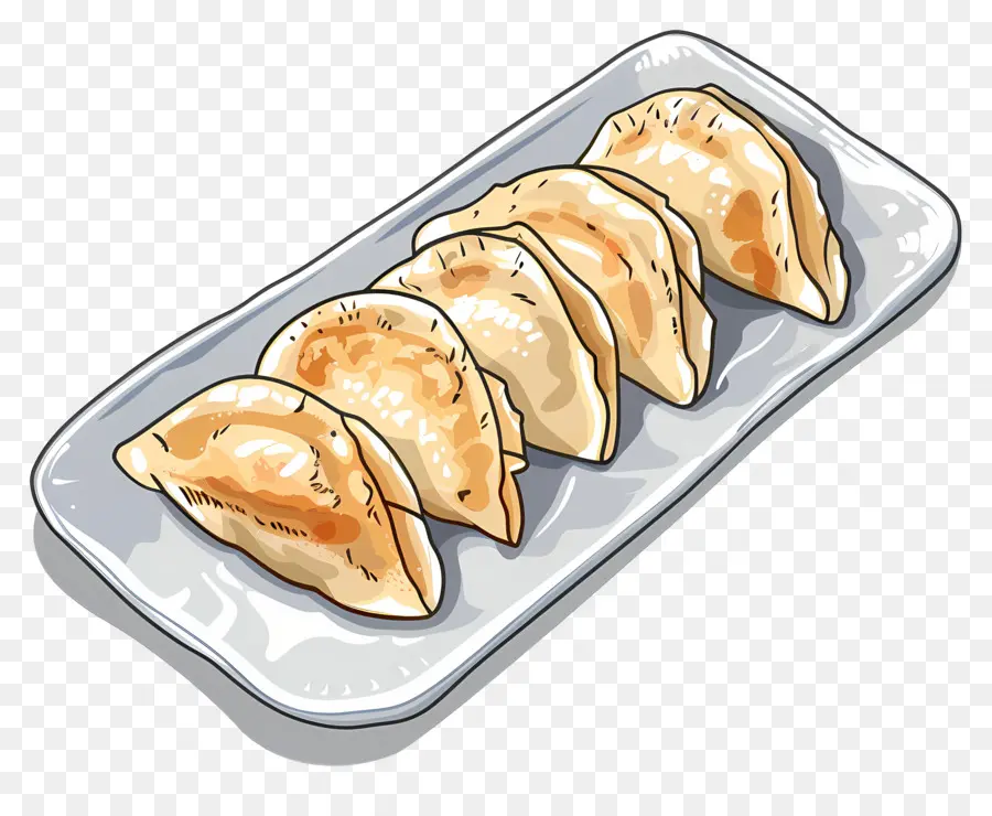 Gyoza Japonesa，Bolinhos Cozidos No Vapor PNG