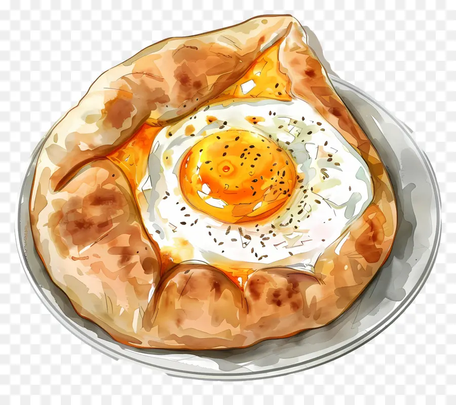 Acharuli Khachapuri，Pastelaria De Ovo PNG