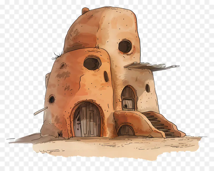 Casa Fofa De Doodle，Pequeno PNG