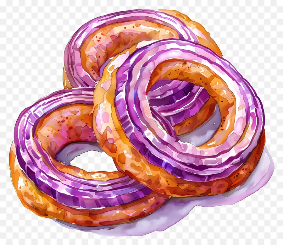 Anéis De Cebola，Donuts PNG