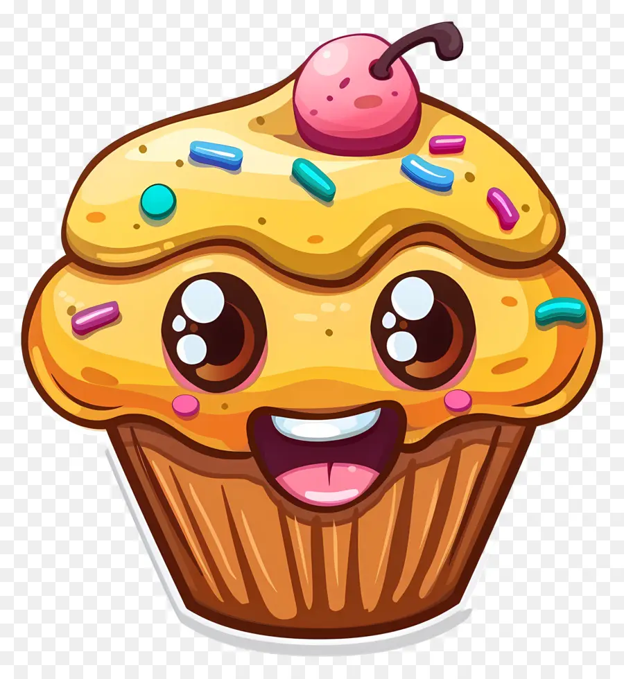 Emoji De Cupcake，Bonito Cupcake PNG