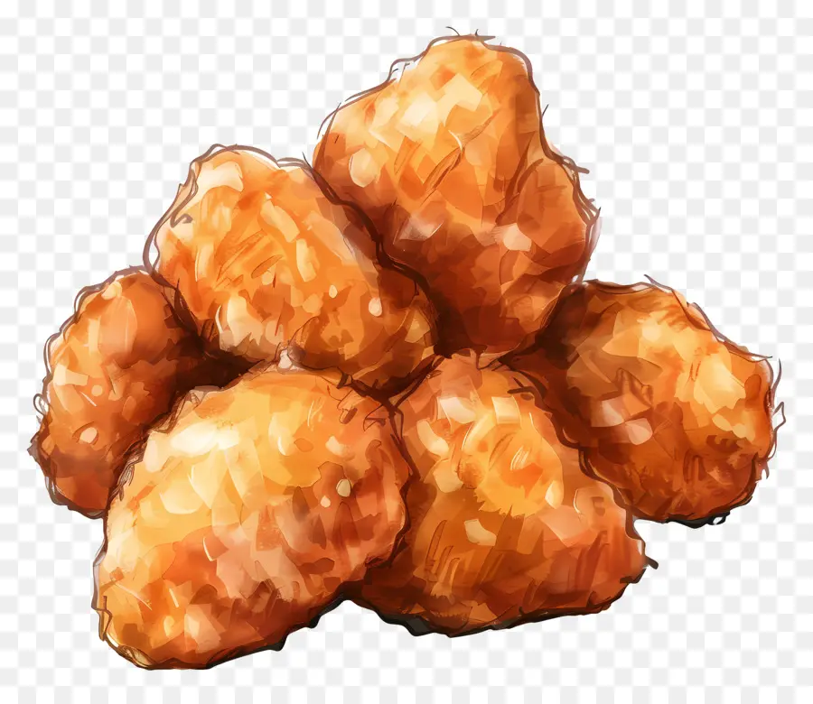 Nuggets，Nuggets De Frango Frito PNG