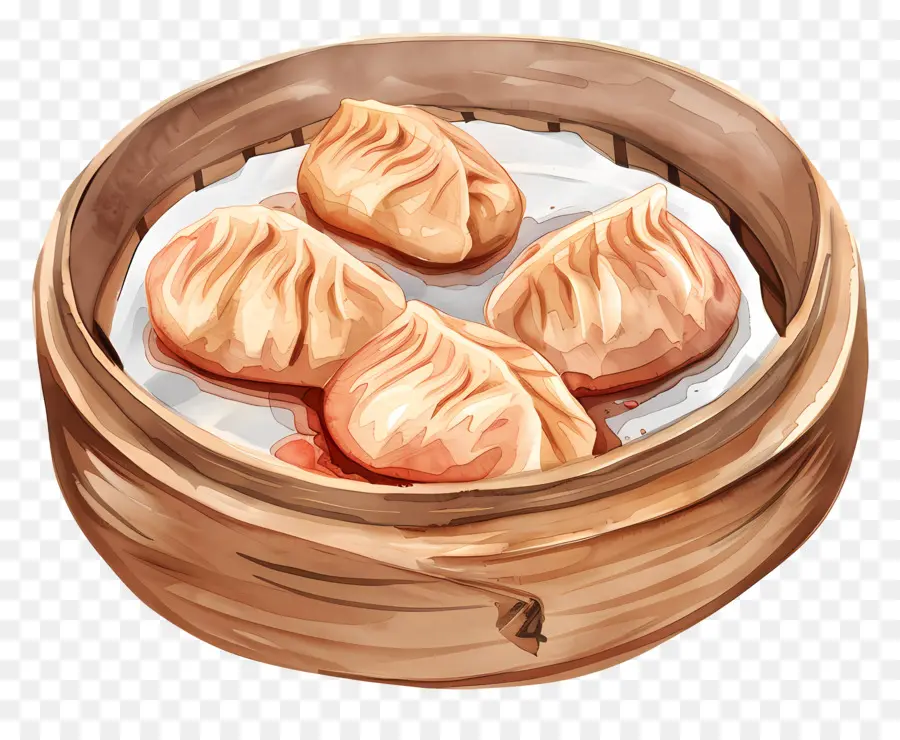 Dumpling，Bolinhos Cozidos No Vapor PNG