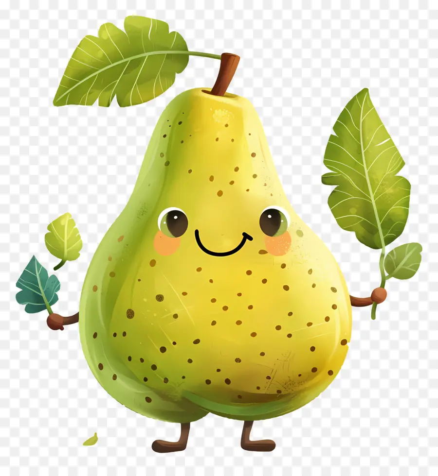 Pera Dos Desenhos Animados，Frutas Sorridentes PNG