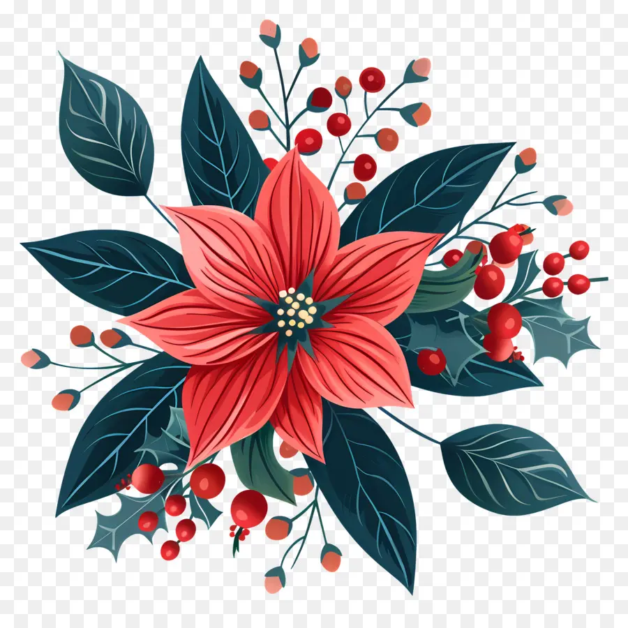 Flor Do Natal，Poinsettia PNG