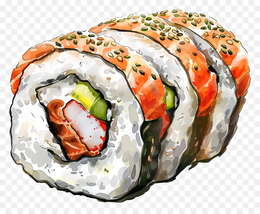 Rolinhos De Sushi，Japonês PNG