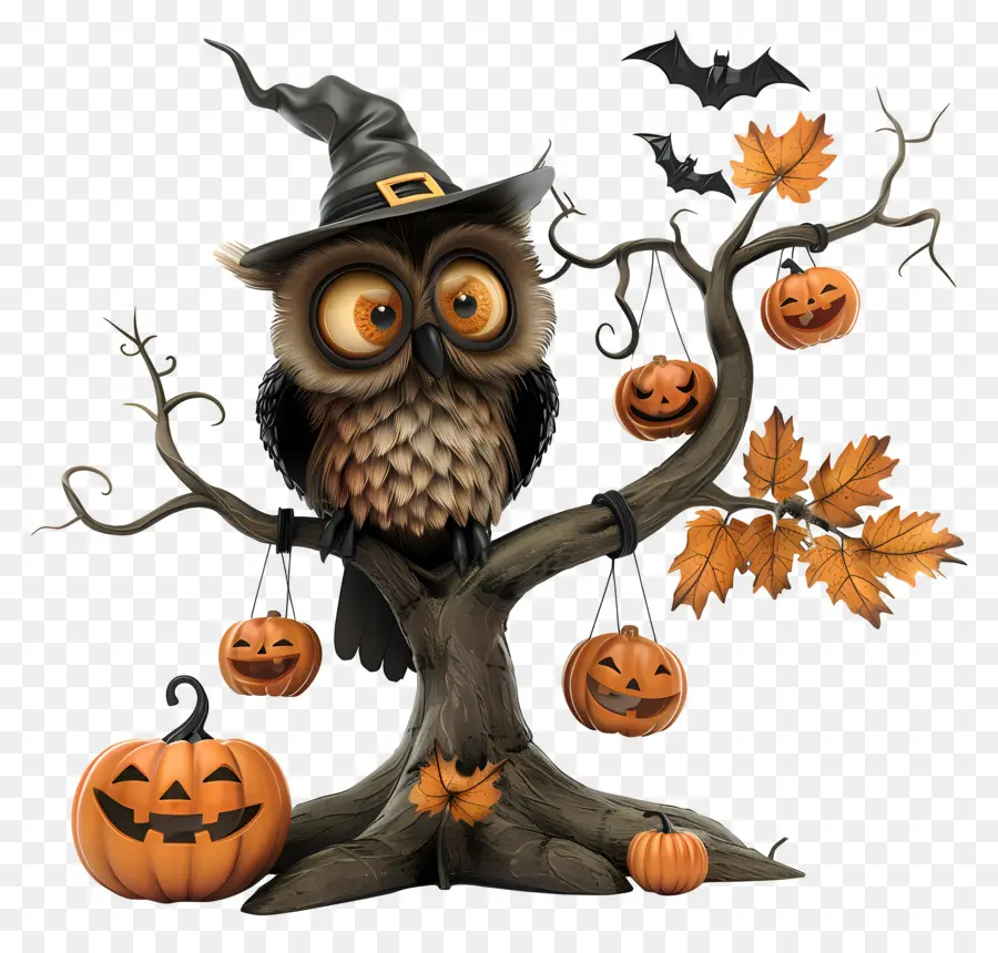 Coruja Do Halloween，Dia Das Bruxas PNG