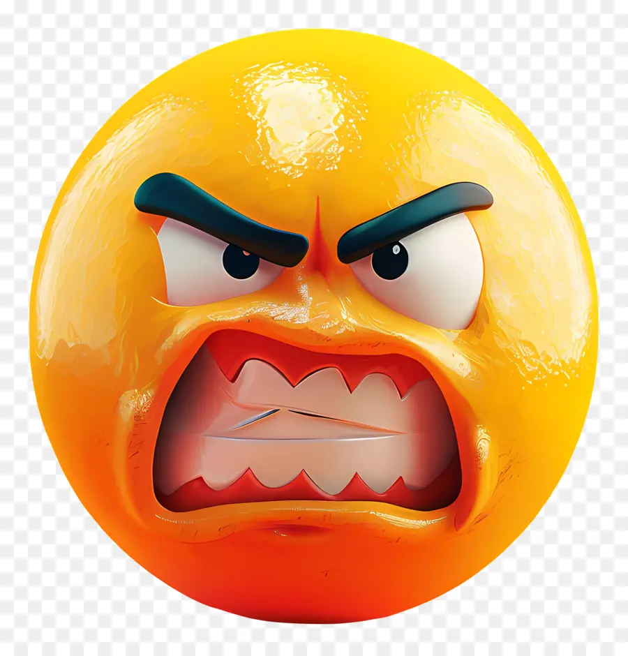 Emoji Irritado，Face PNG