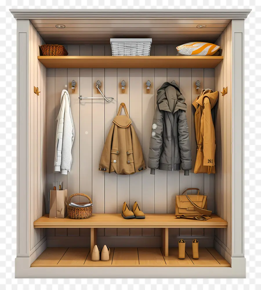 3d Mudroom，Cabide PNG